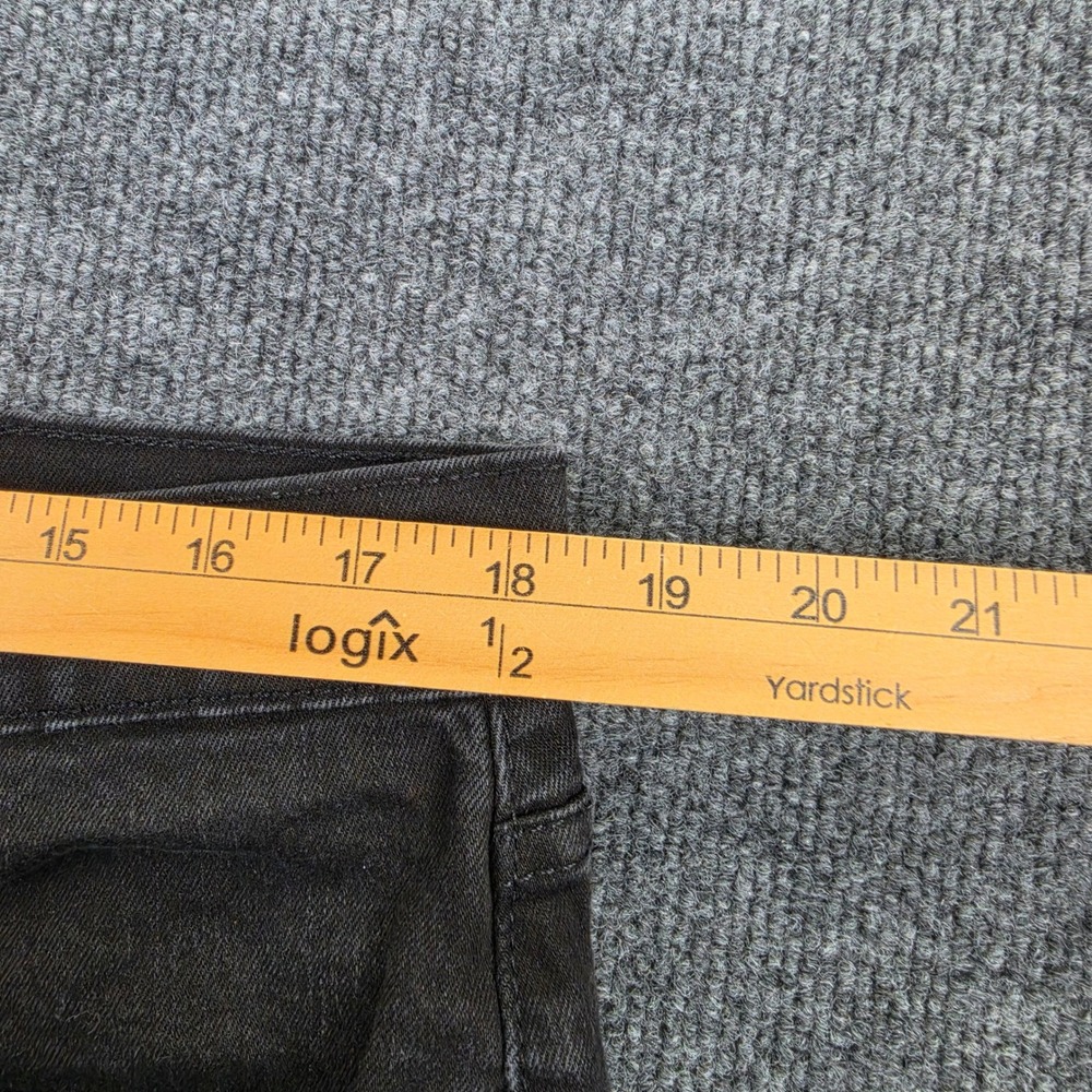 Levis 502 Jeans Men's 36x32 Regular Taper Black Denim Dark Wash Casual - Picture 4 of 9